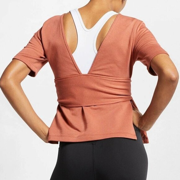 NIKE Studio Yoga Training Dri-Fit Wrap Top - Picture 4 of 8